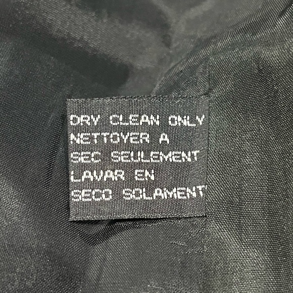 VTG Carole Little Black Halter Midi Sheath Dress Sheer Cowl Neck Date Formal - Picture 11 of 12